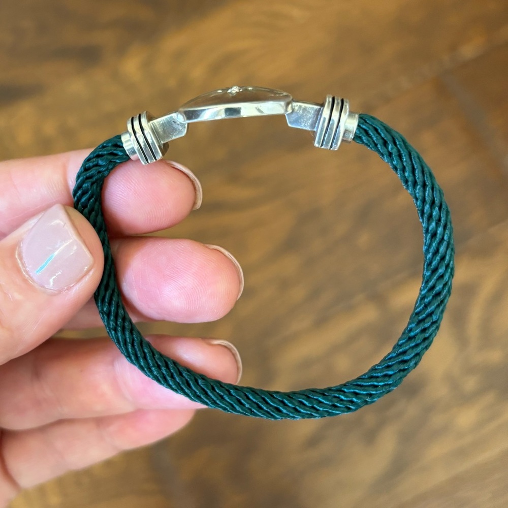 Silver COMPASS Rope Bracelet - Picture 4 of 4